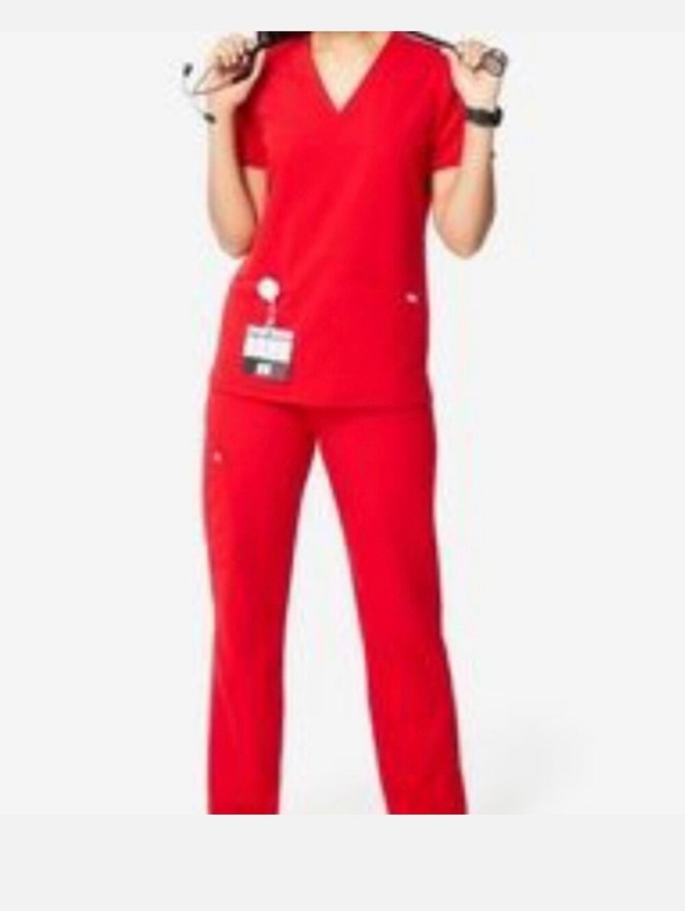 Yola Red Straignt Leg Set Scrubv